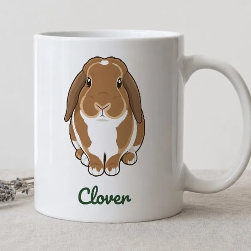 Example rabbit mug: Clover